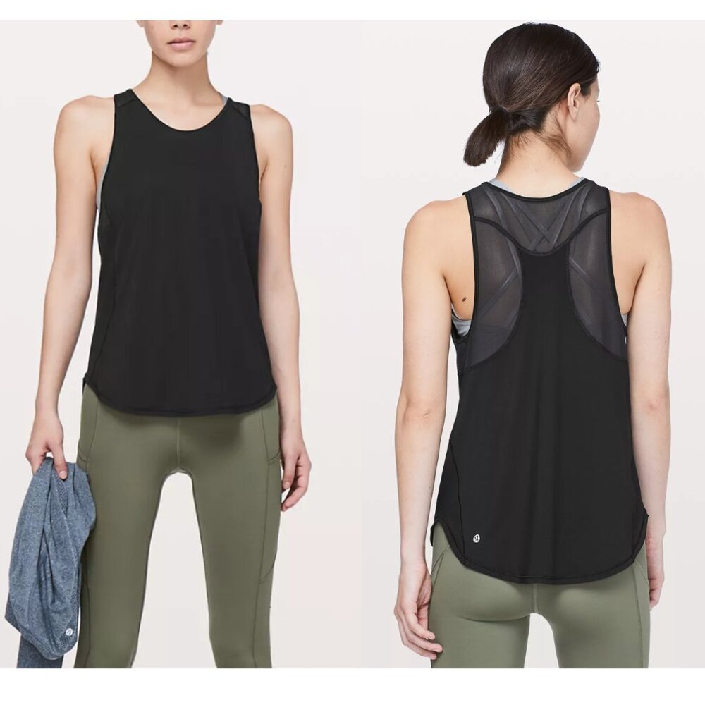 LULULEMON Run Sculpt Tank Top Mesh sz 6